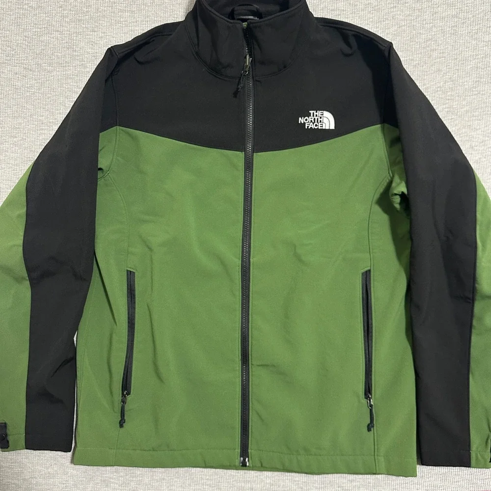 The North Face Apex Bionic Softshell Jacket Green Black‎ Mens Size Medium